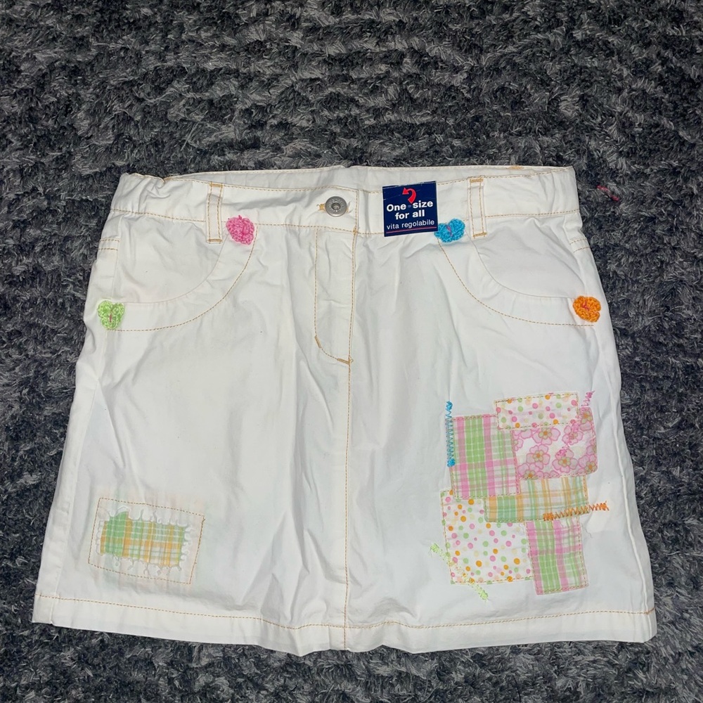 Girls White Skirt